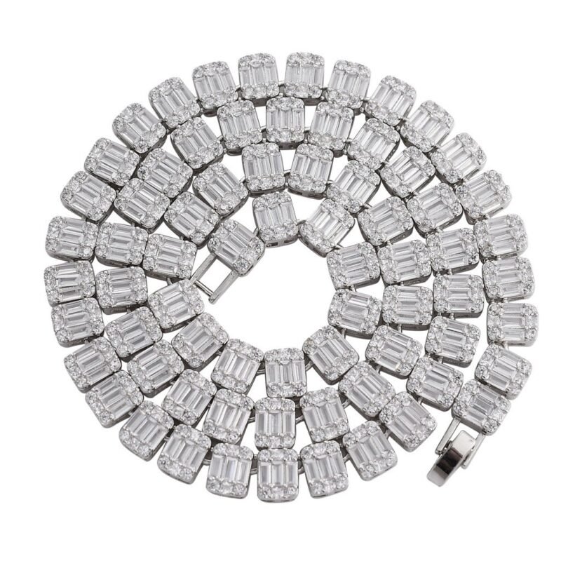Rozay Invisible Baguette Diamond Chain - Image 3