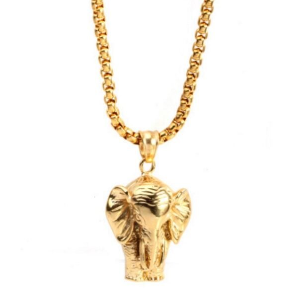 Gold 3D Elephant Chain