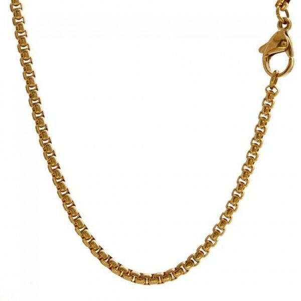 Gold Stainless Steel 4mm Round Box link Chain - Image 5