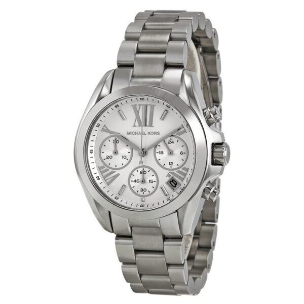 Silver Micha.eI Kors Bradshaw Chronograph Unisex Watch