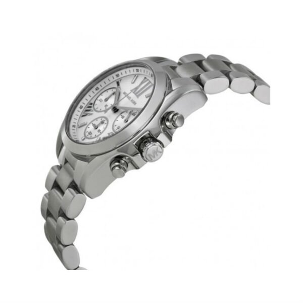 Silver Micha.eI Kors Bradshaw Chronograph Unisex Watch - Image 5