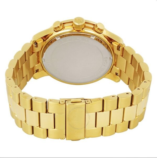 Gold Runway Chronograph Champagne Dial Men's Watch - Image 4