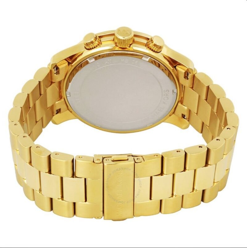 Gold Runway Chronograph Champagne Dial Men's Watch - Image 4