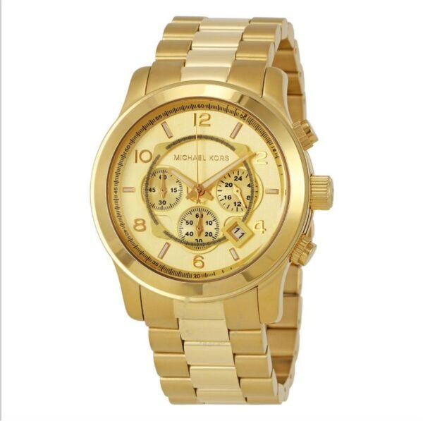 Gold Runway Chronograph Champagne Dial Men's Watch