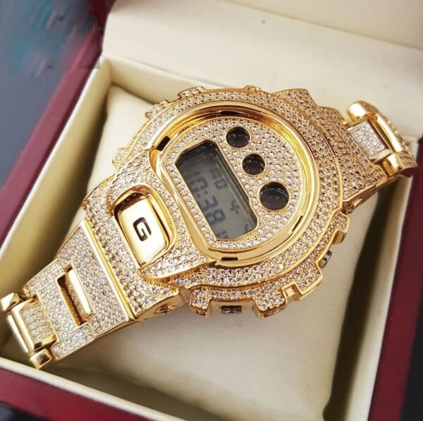 Custom Casio G-Shock Full Iced Out Watch - Image 4