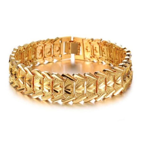 Vintage Gold Finish Petals Bracelet