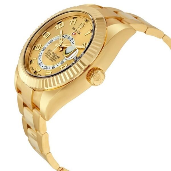 Rollie Sky Dweller Oyster Champagne Dial Mens Watch - Image 8