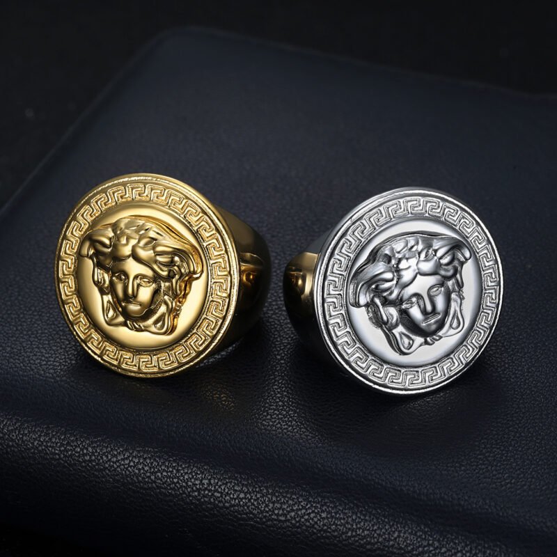 Medusa Medallion Ring
