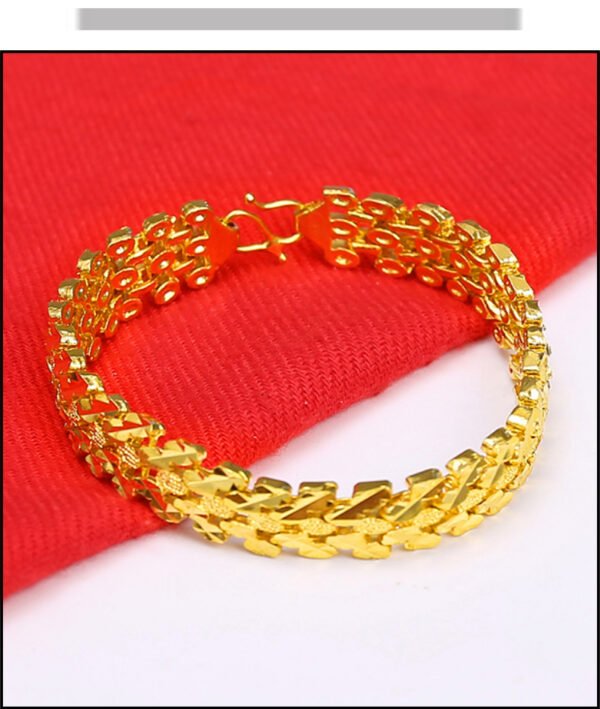 Ornate Link Gold Bracelet