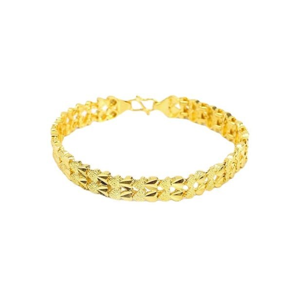 Ornate Link Gold Bracelet - Image 8