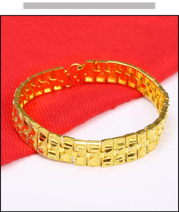 Ornate Link Gold Bracelet - Image 5