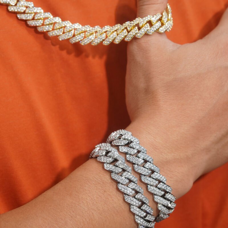 Iced Flooded Silver Miami Cuban Link Bracelet