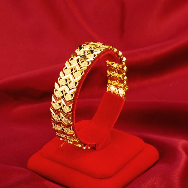 Ornate Link Gold Bracelet - Image 3