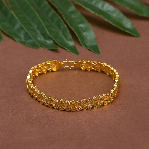 Ornate Link Gold Bracelet - Image 4