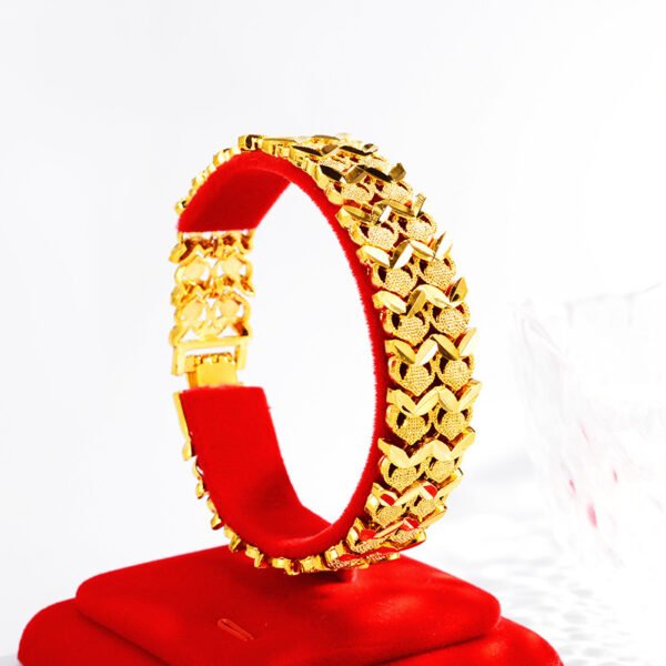 Ornate Link Gold Bracelet - Image 2