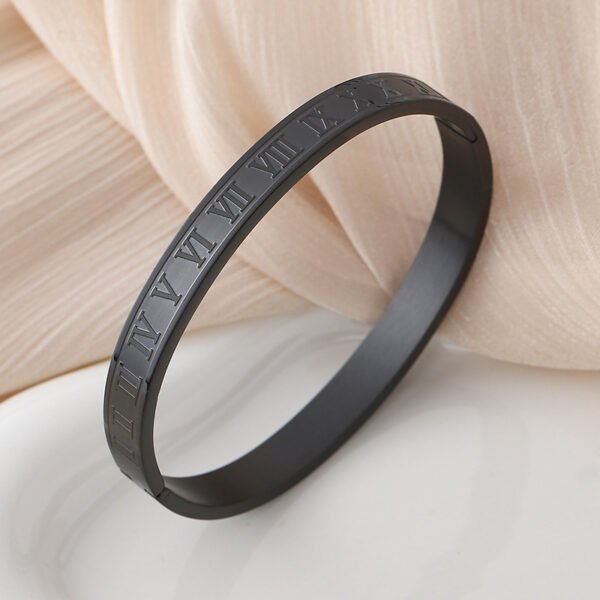 Roman Numeral Bangle Bracelet - Image 5