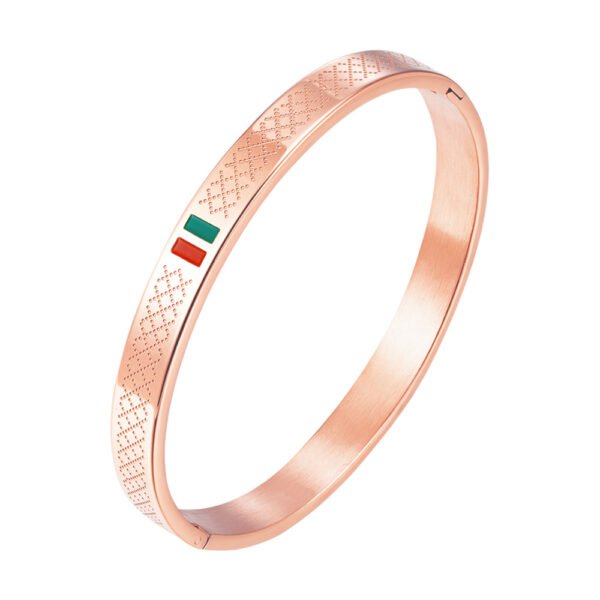 Italo Stainless Steel Bangle Bracelet - Image 4