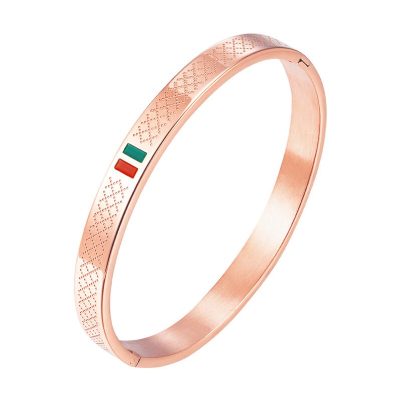 Italo Stainless Steel Bangle Bracelet - Image 4