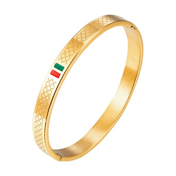 Italo Stainless Steel Bangle Bracelet - Image 5