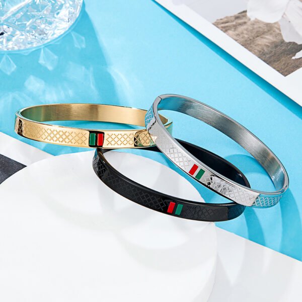 Italo Stainless Steel Bangle Bracelet