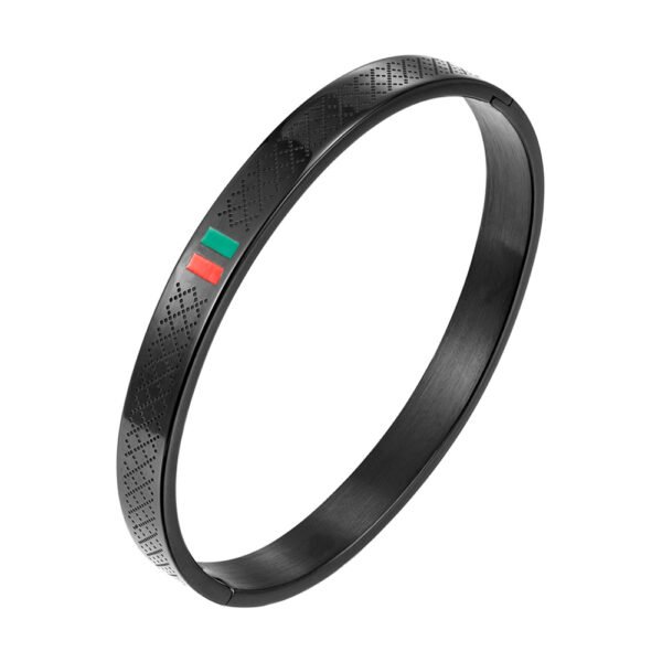Italo Stainless Steel Bangle Bracelet - Image 2