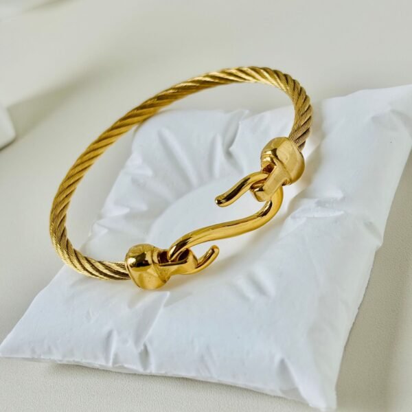 Rope Cuff Bangle Bracelet - Image 4
