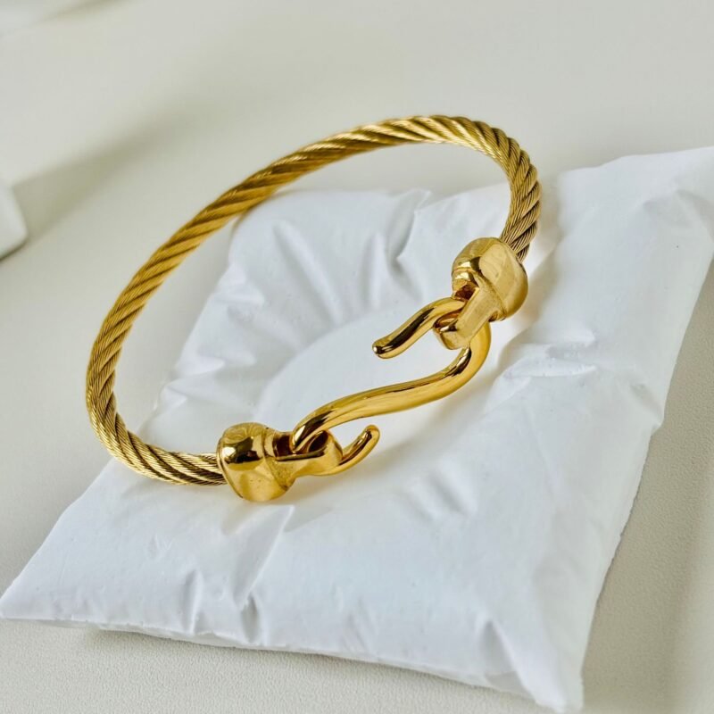 Rope Cuff Bangle Bracelet - Image 4