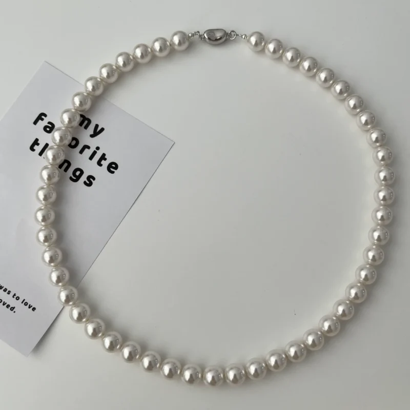 Classic White Pearl Beaded Bracelet - Image 2