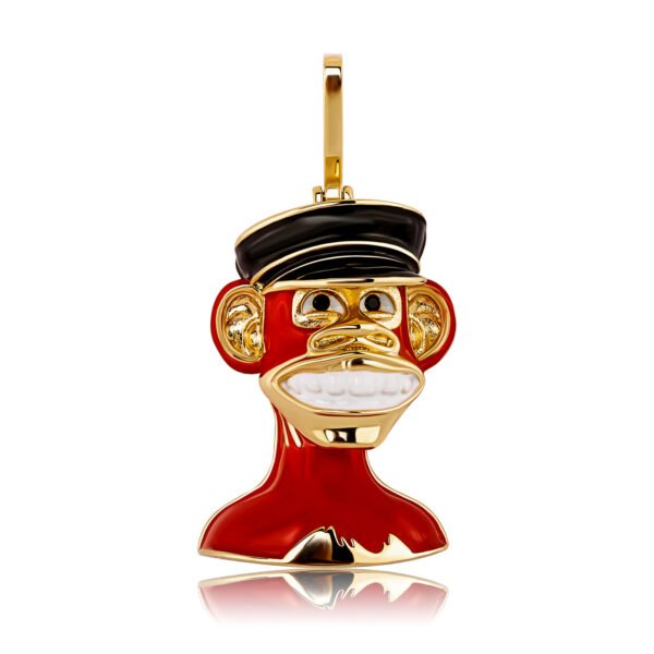 Bling Ape Head Necklace - Image 4