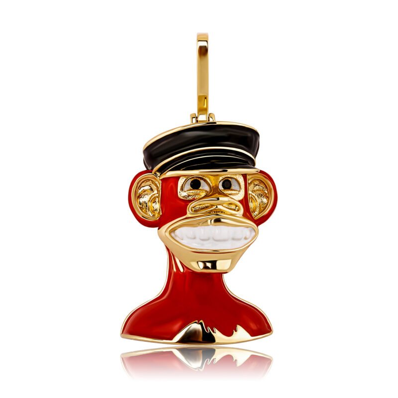 Bling Ape Head Necklace - Image 4